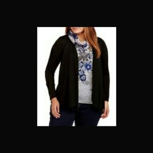 SOLDWhite Stag Tank/Cardigan with Infinity Scarf